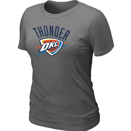 NBA Oklahoma City Thunder Big & Tall Primary Logo D.Grey Women's T-Shirt