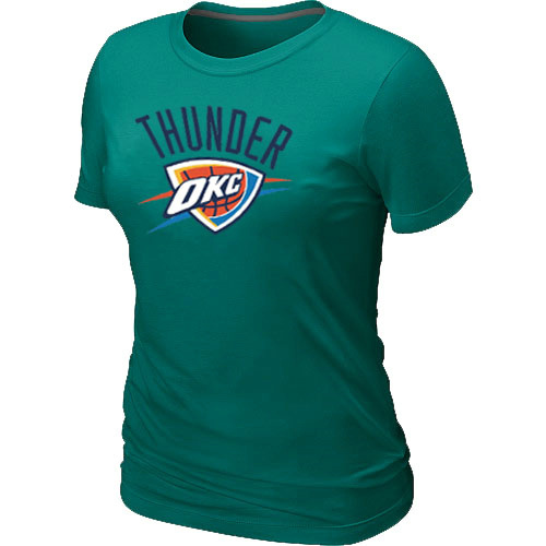 NBA Oklahoma City Thunder Big & Tall Primary Logo L.Green Women's T-Shirt
