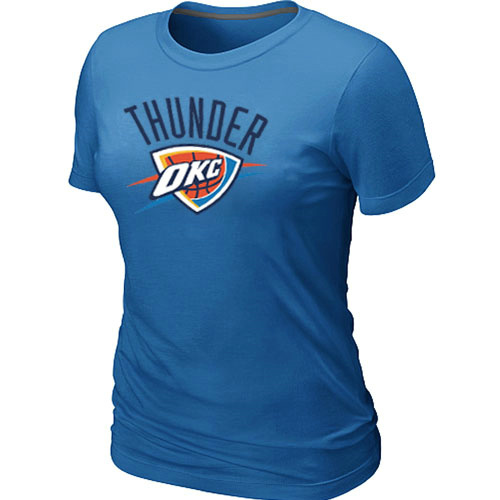 NBA Oklahoma City Thunder Big & Tall Primary Logo L.blue Women's T-Shirt