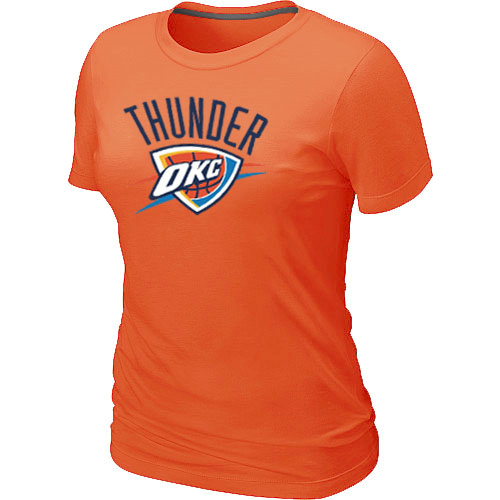 NBA Oklahoma City Thunder Big & Tall Primary Logo Orange Women's T-Shirt