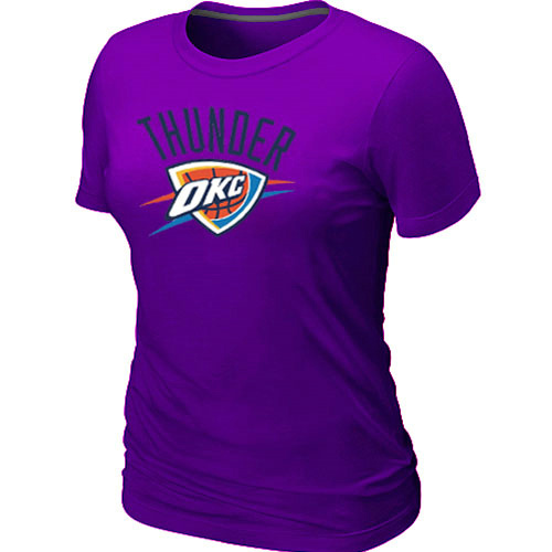 NBA Oklahoma City Thunder Big & Tall Primary Logo Purple Women's T-Shirt