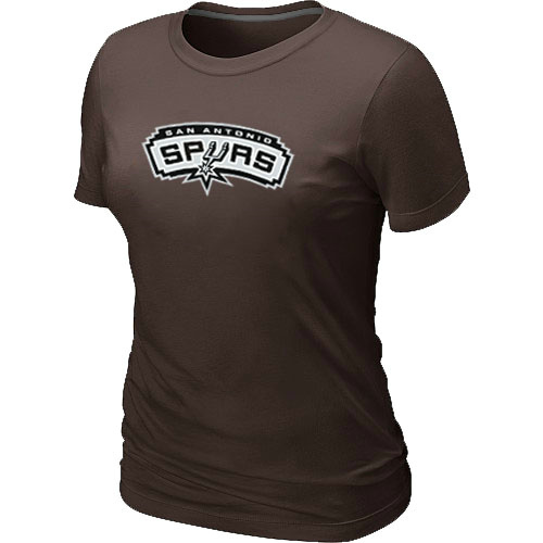 NBA San Antonio Spurs Big & Tall Primary Logo Brown Women's T-Shirt