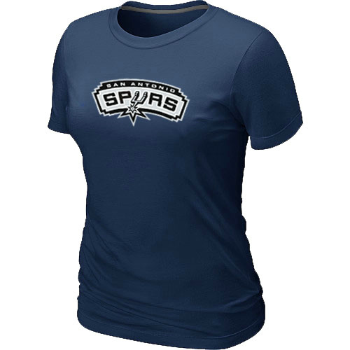 NBA San Antonio Spurs Big & Tall Primary Logo D.Blue Women's T-Shirt