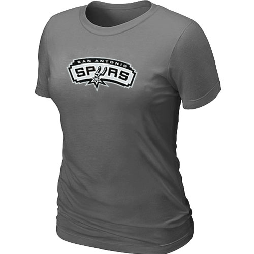 NBA San Antonio Spurs Big & Tall Primary Logo D.Grey Women's T-Shirt