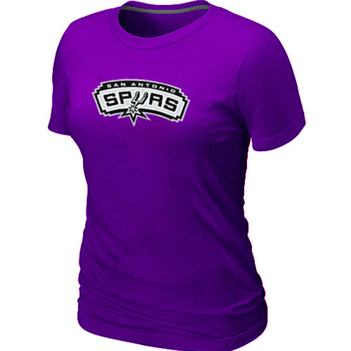 NBA San Antonio Spurs Big & Tall Primary Logo Purple Women's T-Shirt