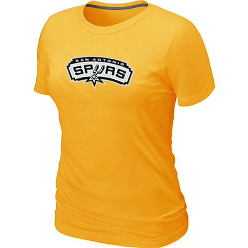 NBA San Antonio Spurs Big & Tall Primary Logo Yellow Women's T-Shirt