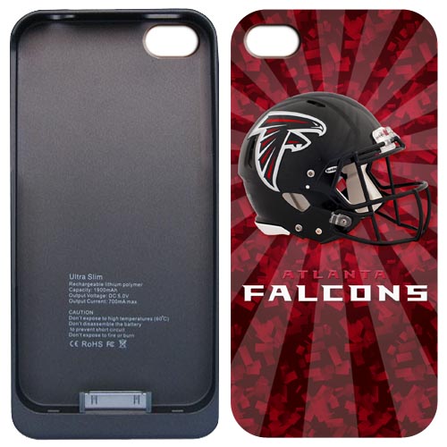 NFL Atlanta Falcons Iphone 4&4S External Protective Battery Case