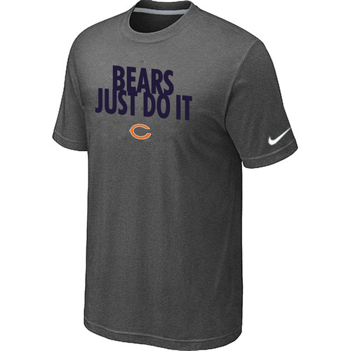 NFL Chicago Bears Just Do It D.Grey T-Shirt - Click Image to Close
