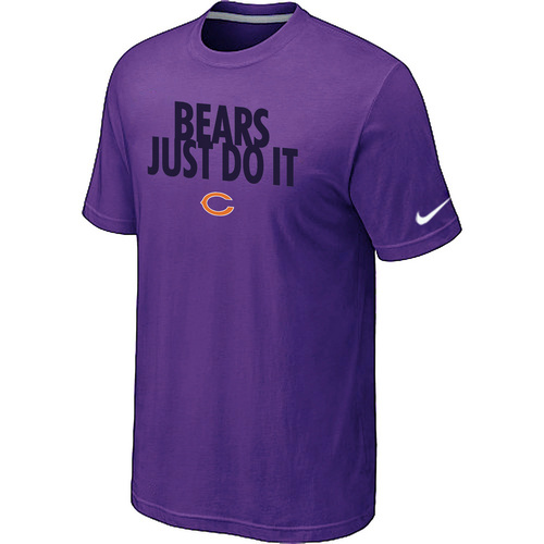 NFL Chicago Bears Just Do It Purple T-Shirt