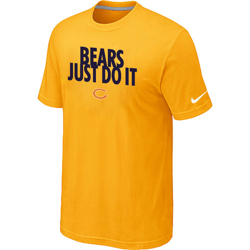 NFL Chicago Bears Just Do It Yellow T-Shirt