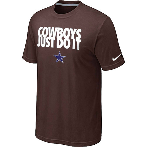 NFL Dallas Cowboys Just Do It Brown T-Shirt