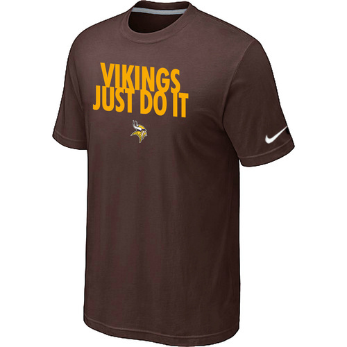 NFL Minnesota Vikings Just Do It Brown T-Shirt