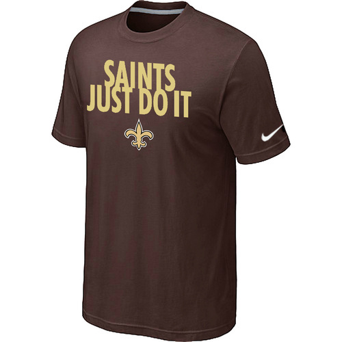 NFL New Orleans Saints Just Do It Brown T-Shirt