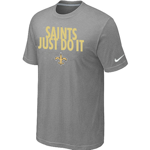 NFL New Orleans Saints Just Do It L.Grey T-Shirt