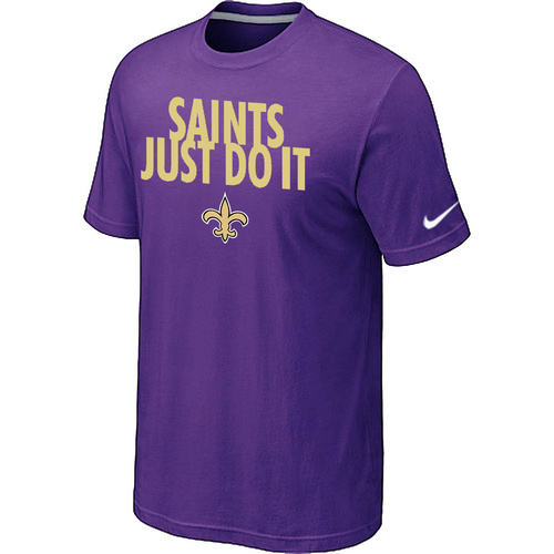 NFL New Orleans Saints Just Do It Purple T-Shirt