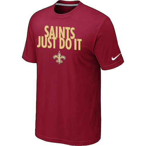 NFL New Orleans Saints Just Do It Red T-Shirt