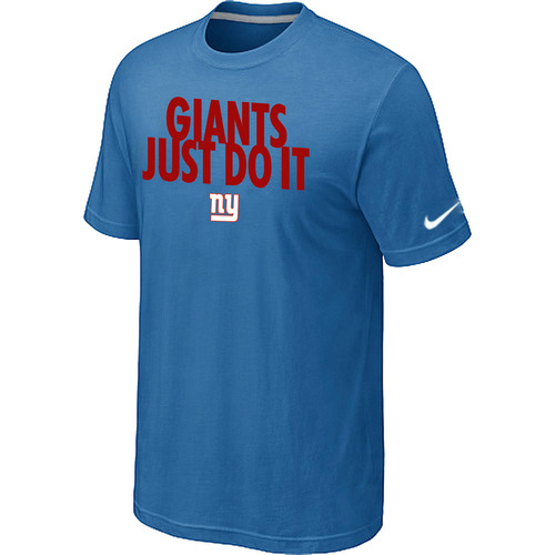 NFL New York Giants Just Do It light Blue T-Shirt