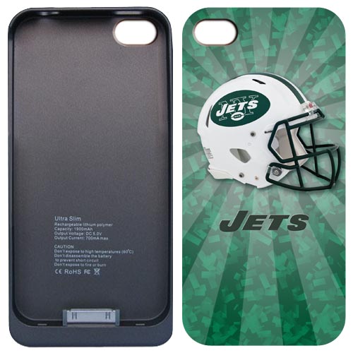 NFL New York Jets Iphone 4&4S External Protective Battery Case