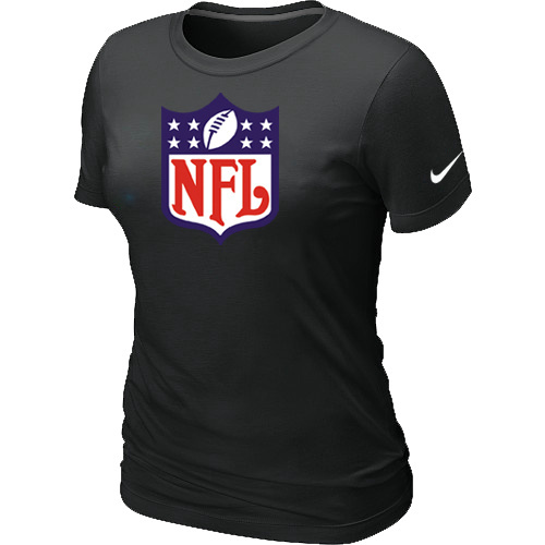 NFL Shield Black Women's Logo T-Shirt