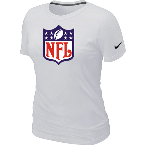 NFL Shield White Women's Logo T-Shirt