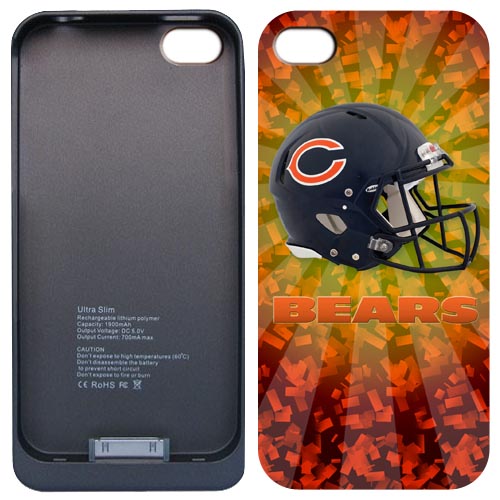 NFL bears Iphone 4&4S External Protective Battery Case