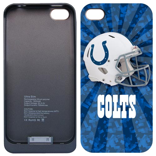 NFL indianapolis colts Iphone 4&4S External Protective Battery Case - Click Image to Close