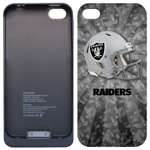 NFL oakland raiders Iphone 4&4S External Protective Battery Case