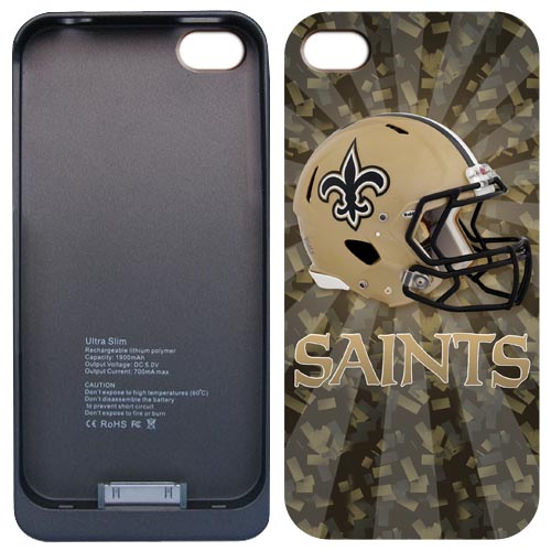 NFL saints Iphone 4&4S External Protective Battery Case