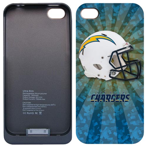 NFL san diego chargers Iphone 4&4S External Protective Battery Case