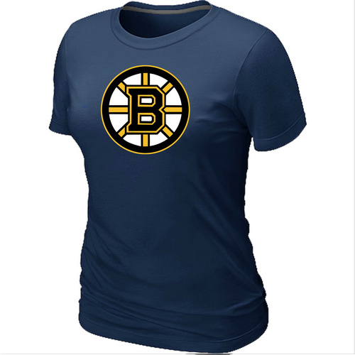NHL Boston Bruins Big & Tall Women's Logo D.Blue T-Shirt