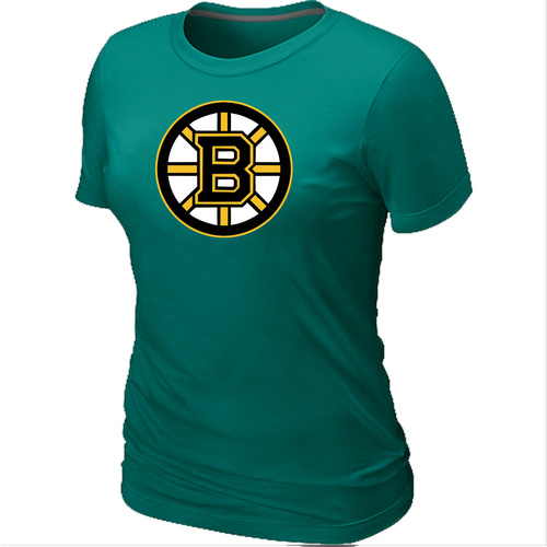 NHL Boston Bruins Big & Tall Women's Logo L.Green T-Shirt - Click Image to Close