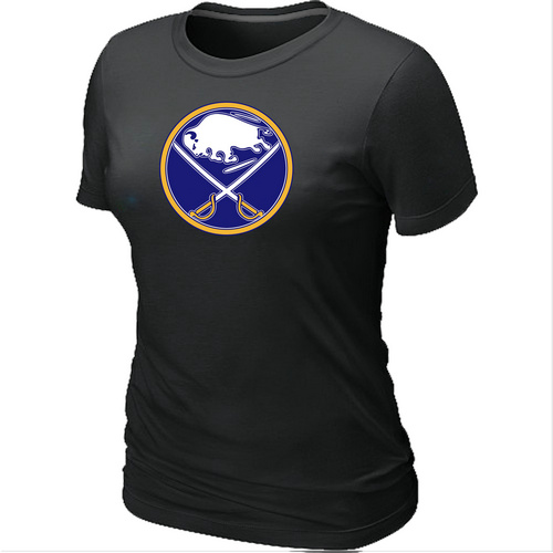 NHL Buffalo Sabres Big & Tall Women's Logo Black T-Shirt