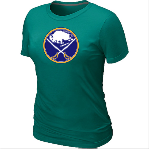 NHL Buffalo Sabres Big & Tall Women's Logo L.Green T-Shirt
