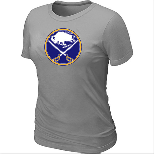 NHL Buffalo Sabres Big & Tall Women's Logo L.Grey T-Shirt