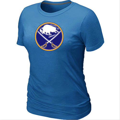 NHL Buffalo Sabres Big & Tall Women's Logo L.blue T-Shirt