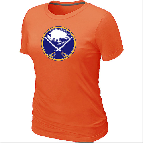 NHL Buffalo Sabres Big & Tall Women's Logo Orange T-Shirt
