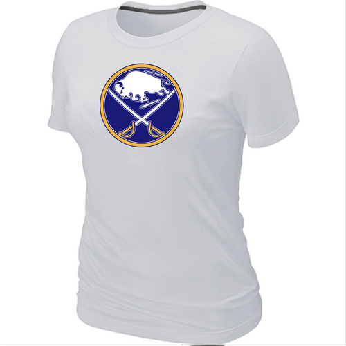 NHL Buffalo Sabres Big & Tall Women's Logo White T-Shirt