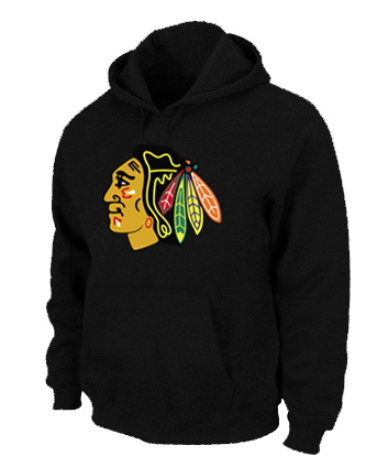 NHL Chicago Blackhawks Big & Tall Logo Pullover Hoodie Black