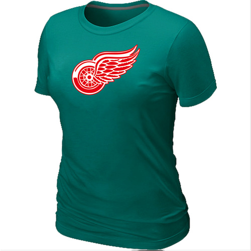 NHL Detroit Red Wings Big & Tall Women's Logo L.Green T-Shirt