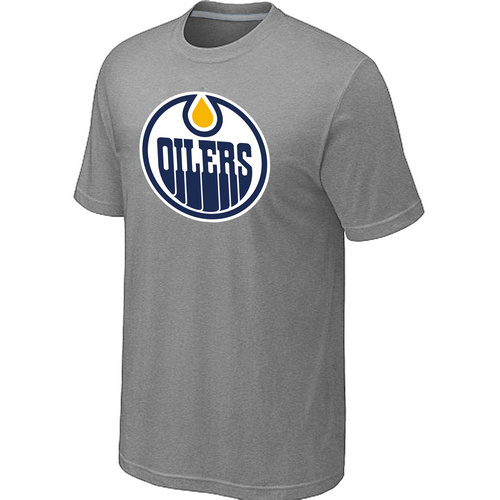 NHL Edmonton Oilers Big & Tall Logo L.Grey T-Shirt