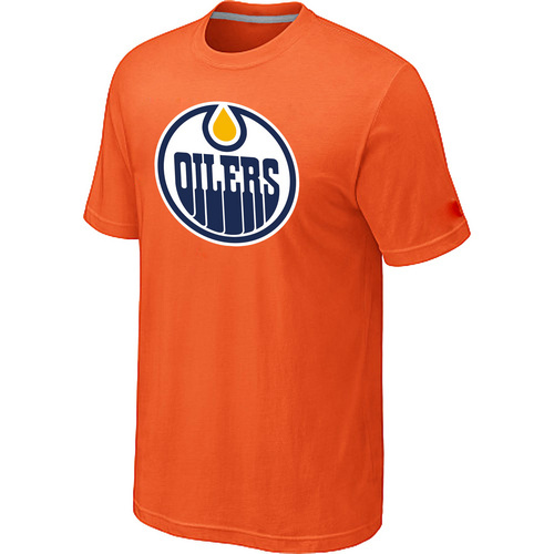 NHL Edmonton Oilers Big & Tall Logo Orange T-Shirt