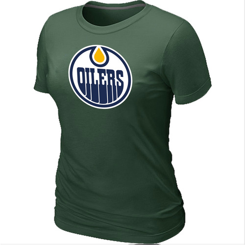 NHL Edmonton Oilers Women's Big & Tall Logo D.Green T-Shirt