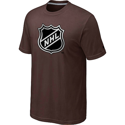NHL Logo Big & Tall Brown T-Shirt - Click Image to Close
