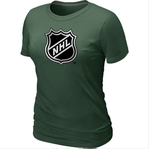 NHL Logo Big & Tall Women's D.Green T-Shirt - Click Image to Close