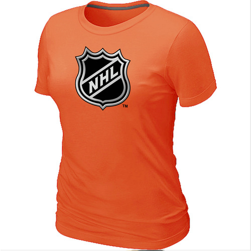 NHL Logo Big & Tall Women's Orange T-Shirt