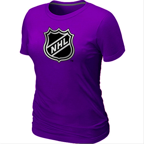 NHL Logo Big & Tall Women's Purple T-Shirt