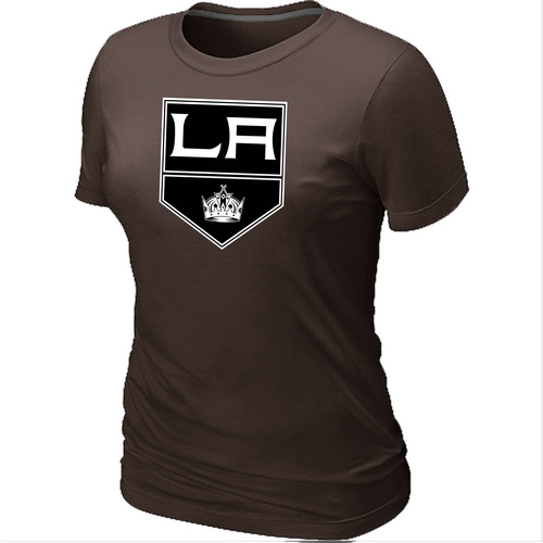 NHL Los Angeles Kings Big & Tall Women's Logo Brown T-Shirt