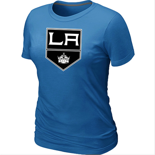 NHL Los Angeles Kings Big & Tall Women's Logo L.blue T-Shirt