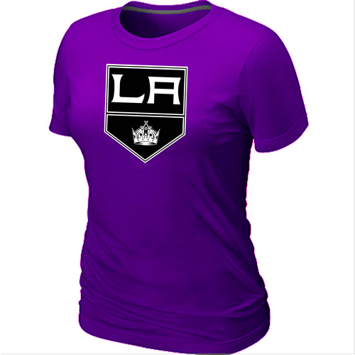 NHL Los Angeles Kings Big & Tall Women's Logo Purple T-Shirt