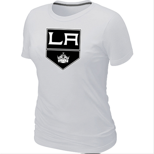 NHL Los Angeles Kings Big & Tall Women's Logo White T-Shirt